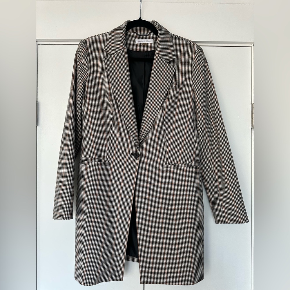 Calvin Klein Houndstooth Blazer